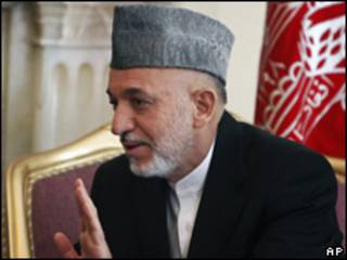 Hamid Karzai, presidente de Afganistán