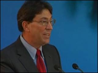 O ministro das Relações Exteriores de Cuba, Bruno Rodríguez