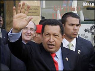 O presidente da Venezuela, Hugo Chávez