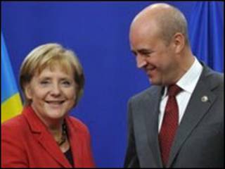 Angela Merkel e Fredrik Reinfeldt
