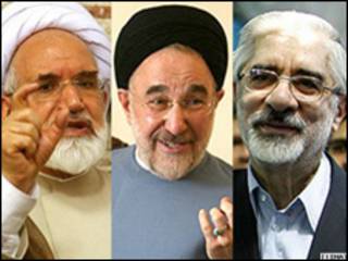 خاتمی، کروبی، موسوی