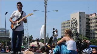 Juanes ensaya en la Plaza de la Revolución para el concierto en La Habana (Foto Raquel Pérez)