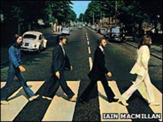 Imagen de la portada del disco Abbey Road de Los Beatles.