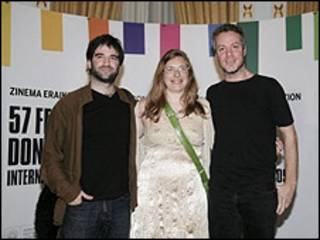 Daniel Hendler, Natalia Smirnoff, Federico Veiroj (Foto sitio oficial Festival San Sebastián)