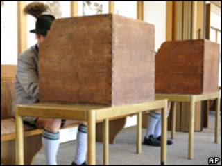Votación en Bayrischzell