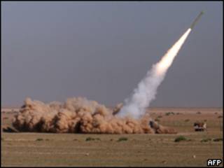 Imagens do teste com míssil iraniano