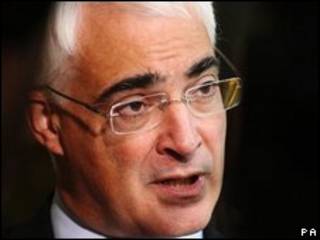 Alistair Darling, ministro de Finanzas de Gran Bretaña