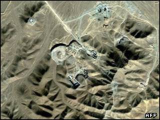 عکس ماهواره ای از تاسیسات غنی سازی فوردو در نزدیکی قم