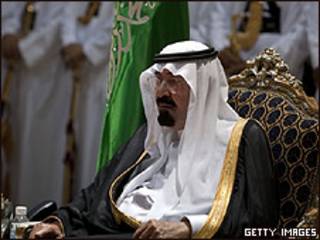 El rey Abdullah de Arabia Saudita