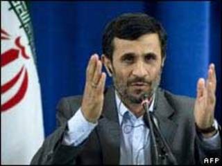 O presidente do Irã, Mahmoud Ahmadinejad