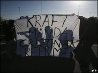 Manifestaciones contra Kraft en Argentina