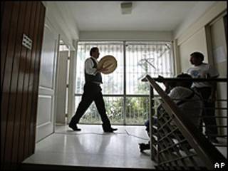 O presidente deposto de Honduras, Manuel Zelaya