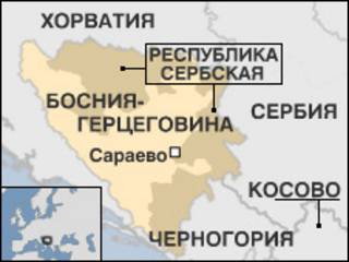 Карта Боснии и Герцеговины