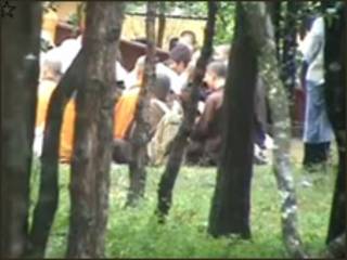 Tăng sinh theo Làng Mai cầu nguyện