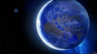 Imagen creada por ordenador de la Tierra vista desde el espacio