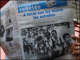 Periódico cubano Juventud Rebelde (foto Raquel Pérez)