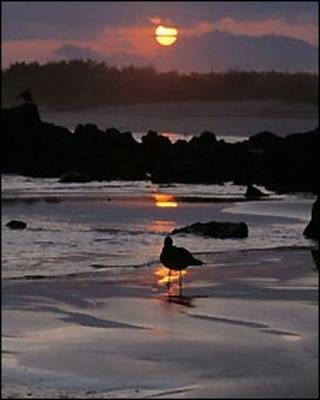 Atardecer en las islas Galápagos