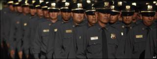 Graduación de policías mexicanos