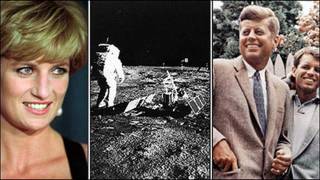 Princesa Diana, aterrizaje en la luna, los Kennedys