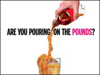 Campanha contra a obesidade divulgada no metrô de Nova York (Foto: Departamento de Saúde de Nova York)
