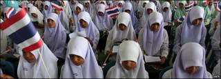 Niñas musulmanas en Tailandia