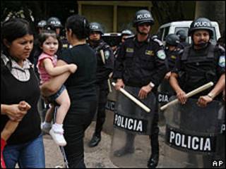 Manifestación en Honduras (10/10/2009)