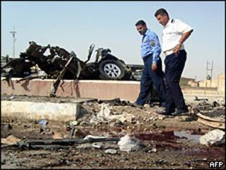 Destrozos en Ramadi