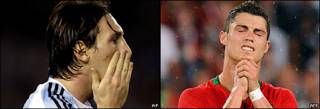 Lionel Messi y Cristiano Ronaldo