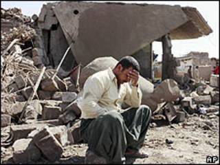 Sobreviviente de ataque en Iraq.
