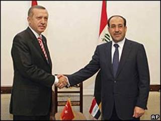 اردوجان والمالكي في بغداد