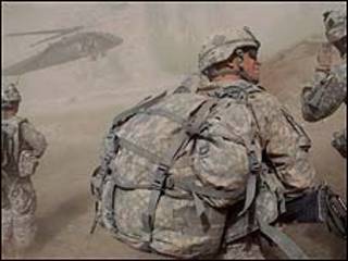 Soldado americano em ação