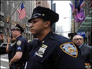 Policías en Nueva York