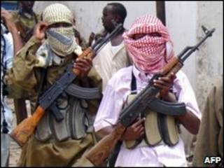 Milicianos islâmicos somalis