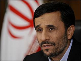 O presidente do Irã, Mahmoud Ahmadinejad