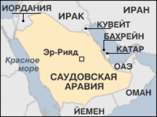 Карта Саудовской Аравии