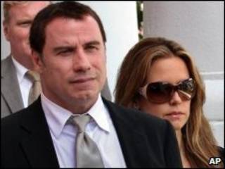 John Travolta y su esposa Kelly Preston