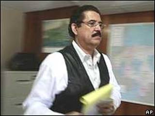O presidente deposto de Honduras, Manuel Zelaya