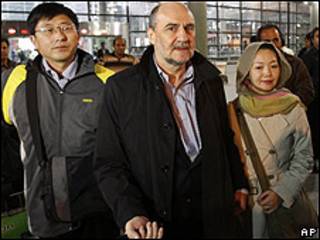 Inspectores del OIEA en Teherán, Irán