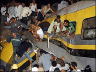 Acidente de trem no Egito