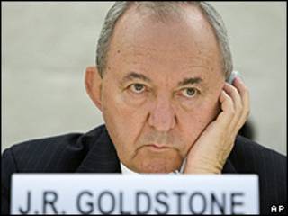 Richard Goldstone, jefe de la misión de investigación de la ONU sobre la incursión militar en Gaza.