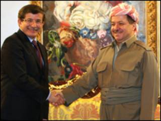 بارزانی و داوود اوغلو