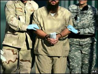 Prisionero en Guantánamo (foto archivo)