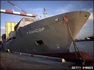 Barco interceptado por la armada israelí
