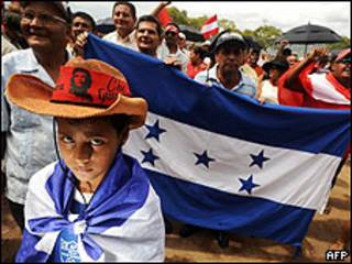 Partidarios de Manuel Zelaya en Tegucigalpa (Foto de archivo)