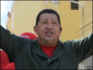 O presidente da Venezuela, Hugo Chávez
