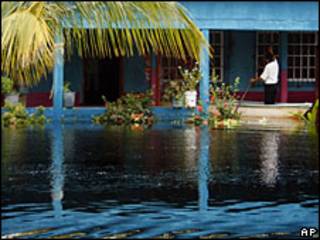 Inundación en Huimanguillo, en el estado mexicano de Tabasco