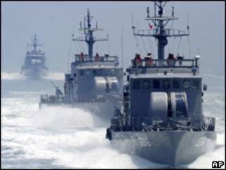 Patrullas de la armada de Corea del Sur (Foto de archivo)