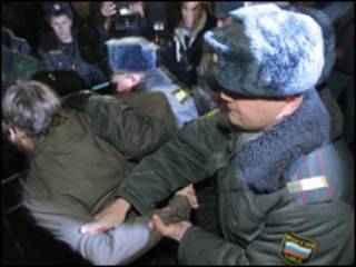 Разгон митинга оппозиции