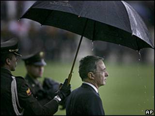 Álvaro Uribe, presidente de Colombia