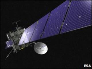 Ilustração da sonda Rosetta (Agência Espacial Europeia)